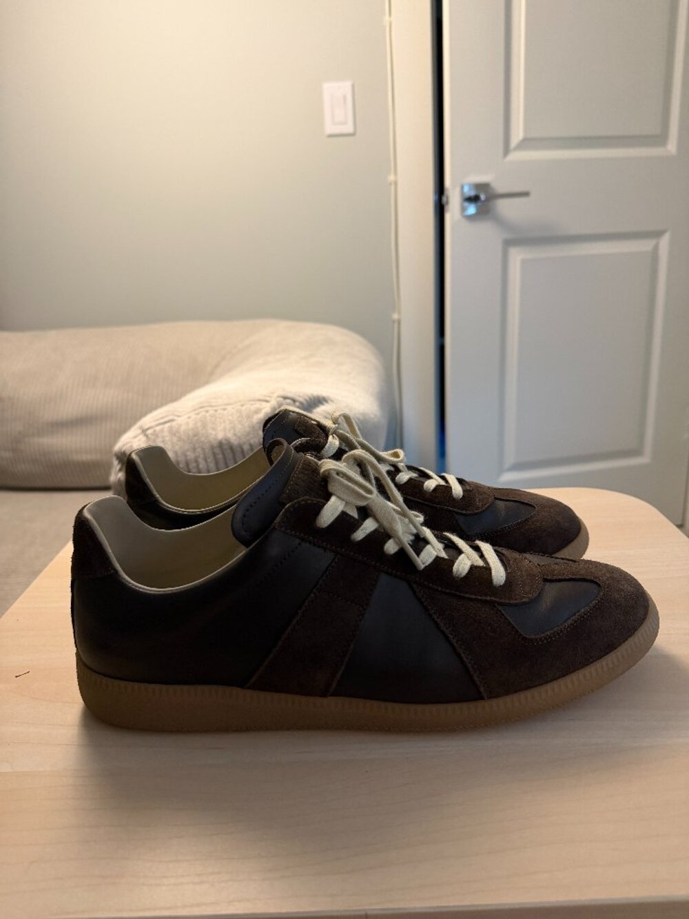 Maison Margiela Replica GAT Sneakers in Dark Brown (Size 13/46)